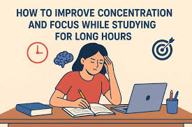 focused studying